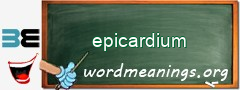 WordMeaning blackboard for epicardium